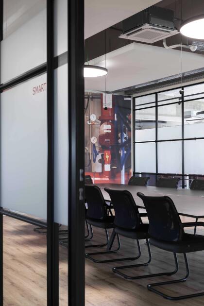 Baffles flottants acoustiques et murs d'impression bureaux