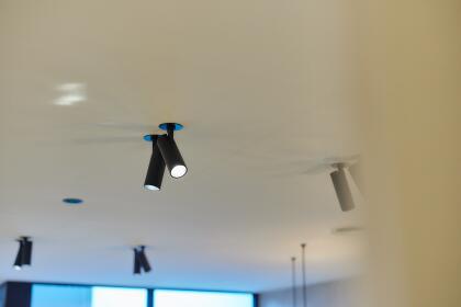 Akoestische en beprinte lichtplafonds horecazaak Langemark