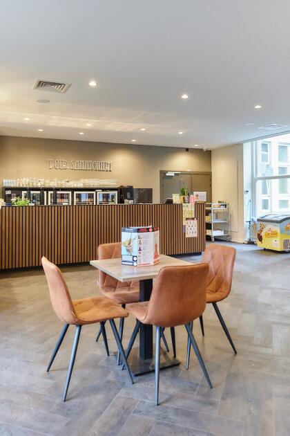 Akoestische spanplafonds horecazaak Damme