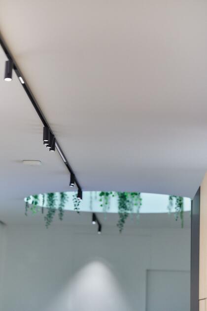 Beprinte lichtwand, akoestische spanplafonds met lichtplafonds in zorgcenter