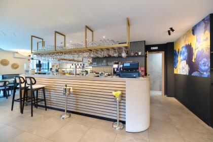 Akoestische spanplafonds horecazaak Blankenberge