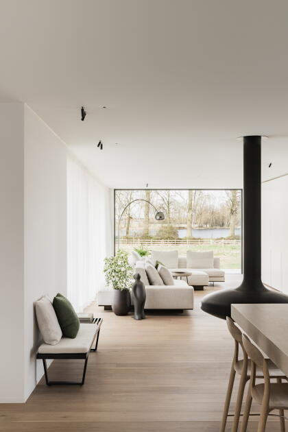 Plafonds tendus acoustiques haut de gamme intérieur privé Ypres